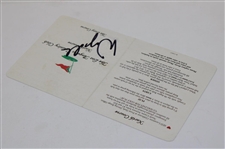 Wyndham Clark Signed Los Angeles Country Club Official Scorecard JSA ALOA