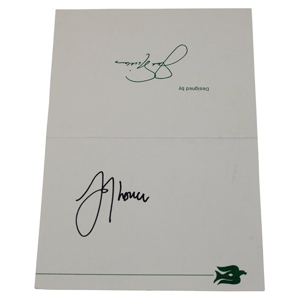Justin Thomas Signed Valhalla CC Official Scorecard JSA ALOA