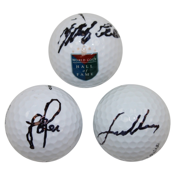 Jordan Spieth, Justin Rose & Retief Goosen Signed Golf Balls JSA ALOA