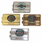 1997, 1998, 1999 & 2000 Callaway Pebble Beach Invitational Money Clips