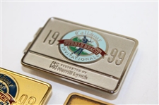 1997, 1998, 1999 & 2000 Callaway Pebble Beach Invitational Money Clips