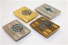 1997, 1998, 1999 & 2000 Callaway Pebble Beach Invitational Money Clips