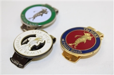 Three (3) Pebble Beach 'The Duke' Tournament  Money Clips