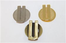 Three (3) Pebble Beach 'The Duke' Tournament  Money Clips