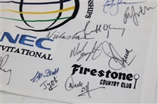 Field Signed 2005 NEC Invitational at Firestone Flag JSA ALOA