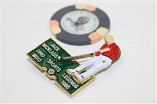 Jack Nicklaus 1988 Ohio Sports Legends MD13 Pin & 'Professional' Poker Chip
