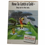 1951 How To Catch A Cold Walt Disney Movie Poster Sponsored by Kleenex