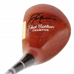 Jack Nicklaus Signed MacGregor Jack Nicklaus Champion 813W Persimmon Fancy Face Driver JSA ALOA