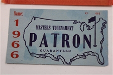 1963, 1966 & 1987 Masters Tournament Patron Parking Permits - Nicklaus & Mize Wins
