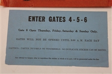 1963, 1966 & 1987 Masters Tournament Patron Parking Permits - Nicklaus & Mize Wins