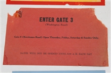 1963, 1966 & 1987 Masters Tournament Patron Parking Permits - Nicklaus & Mize Wins