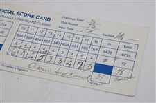 Charlie Sifford Signed Northville Long Island Classic 2nd Rd Tournament Used Scorecard
