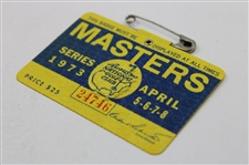 1973 Masters Tournament SERIES Badge #24746 - Tommy Aaron Win