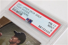 2001 Upper Deck Golf Stat Leaders Tiger Woods Card PSA Mint 9