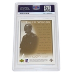 2003 Upper Deck Golf Tiger Woods Card PSA Mint 9