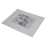 Story Sketch Of Mickey From Canine Caddy Print of 1941 Swoosh