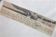 Ben And Porky Setting Pace April 12 1953 Masters Original AP Wire Photo