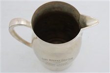 1957 Lake Mohawk Golf Club Championship Silver Trophy Pitcher Winner Muriel Denney