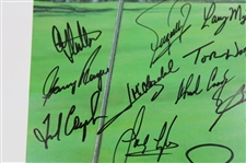 Sarazen, Player, Snead, Watson & 13 Masters Champs Signed Gene Sarazen Ambassador of Golf Poster - Sarazen Collection JSA ALOA