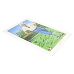 Sarazen, Player, Snead, Watson & 13 Masters Champs Signed Gene Sarazen Ambassador of Golf Poster - Sarazen Collection JSA ALOA