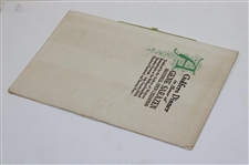 Champion Gene Sarazen's 1922 US Open Golfer's Victory Dinner Program/Menu - Rare