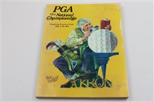 1975 PGA Championship Firestone Country Club Program, Ticket & Pairing - Jack Nicklaus Winner