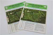 1975 PGA Championship Firestone Country Club Program, Ticket & Pairing - Jack Nicklaus Winner