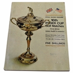 1965 Ryder Cup at Royal Birkdale Golf Club Official Program