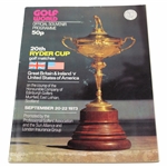 1973 Ryder Cup at Muirfield Golf Club Official Program - USA 19-13