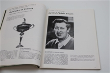 1975 Ryder Cup at Laurel Valley Golf Club Official Program w/Pairing Sheet - USA 21-11