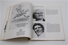 1975 Ryder Cup at Laurel Valley Golf Club Official Program w/Pairing Sheet - USA 21-11