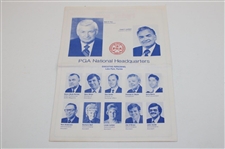 1975 Ryder Cup at Laurel Valley Golf Club Official Program w/Pairing Sheet - USA 21-11