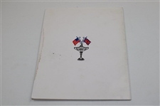 1975 Ryder Cup Matches Laurel Valley Golf Club Official Press/Radio/TV Info Program & Pairing Sheet