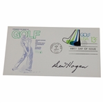 Ben Hogan Signed 1977 Masters First Day Cover JSA ALOA
