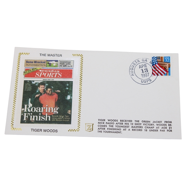 Unique 1997 Masters/Tiger Woods Envelope