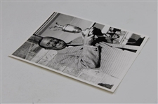 Press Photo Of Bobby Locke W/ 1957 Open Trophy