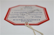 Walter Hagen Signed 1928 Exhibition Match Ticket - Bobby Jones/Farrell vs Walter Hagen/Sarazen JSA ALOA