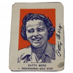 Patty Berg Signed 1952 Wheaties Hand Cut Rookie Card JSA ALOA