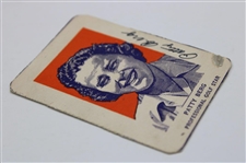 Patty Berg Signed 1952 Wheaties Hand Cut Rookie Card JSA ALOA