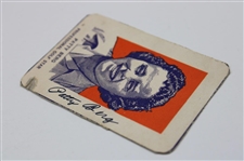 Patty Berg Signed 1952 Wheaties Hand Cut Rookie Card JSA ALOA