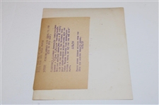 1932 US Open at Fresh Meadow CC Original B&W Photo - Won By Gene Sarazen