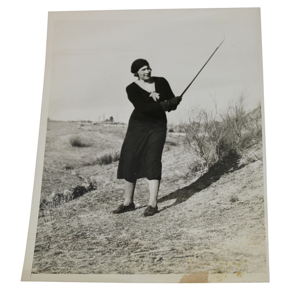 1931 Press Photo Of Queen Victoria Of Spain Golfing