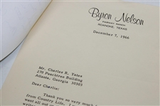 1966 Byron Nelson Letter To Charlie Yates Sent To Pat Ward-Thomas - Ryder Cup Captain Content
