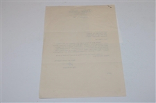 1966 Byron Nelson Letter To Charlie Yates Sent To Pat Ward-Thomas - Ryder Cup Captain Content