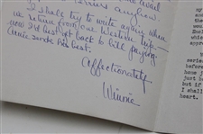 1962 Winnie Palmer To Jean And Pat Ward-Thomas Letter Just Weeks After Arnie 2nd British Open Championship