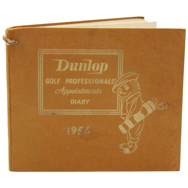 1956 Dunlop Golf Professional Appointment Book - Unused