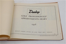 1956 Dunlop Golf Professional Appointment Book - Unused
