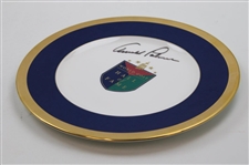 Arnold Palmer Signed Ltd Ed #88/100 World Golf Hall Of Fame Plate JSA ALOA