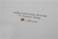 Arnold Palmer Signed Ltd Ed #88/100 World Golf Hall Of Fame Plate JSA ALOA