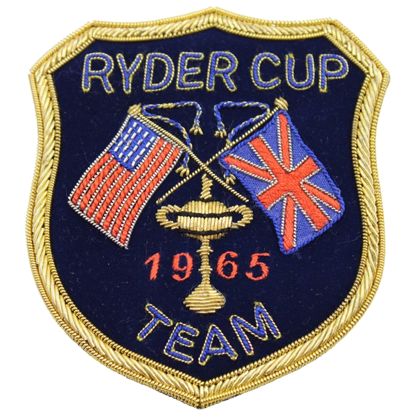 1965 Ryder Cup Bullion Commemorative Team Blazer Patch